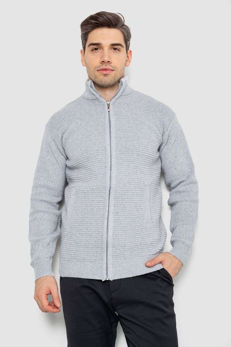 Кофта мужская на молнии с карманами