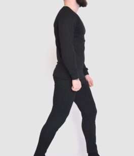 Термобелье мужское утепленное, цвет черный, 131R153108