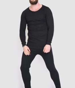 Термобелье мужское утепленное, цвет черный, 131R153108