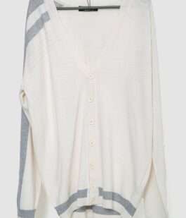 Кофта мужская на пуговицах, цвет молочный, 244R6180