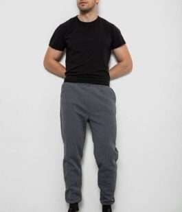 Спортивные штаны мужские на флисе, цвет серый, 238R56910-5