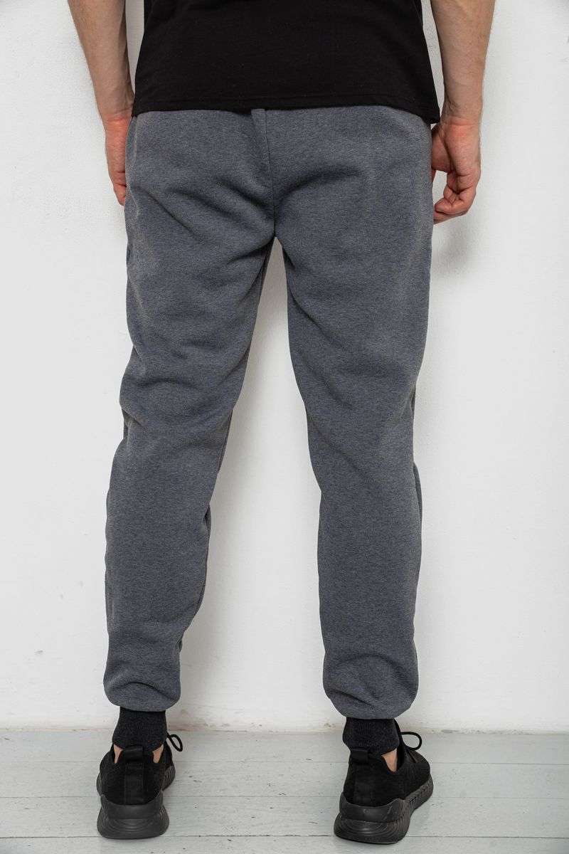 Спортивные штаны мужские на флисе, цвет серый, 238R56910-5 — изображение 4