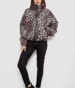 Куртка женская демисезонная, цвет леопардовый, 102R5273-1