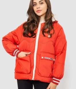 Куртка женская демисезонная с рукавом реглан, цвет темно-коралловый, 244R8023