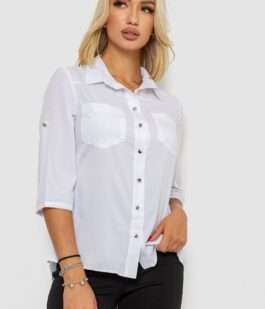 Блуза классическая, цвет белый, 230R72-1