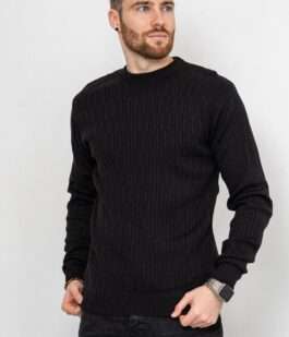 Свитер мужской, цвет черный, 161R880