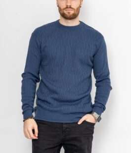 Свитер мужской, цвет джинс, 161R880