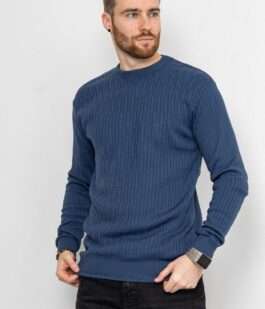 Свитер мужской, цвет джинс, 161R880