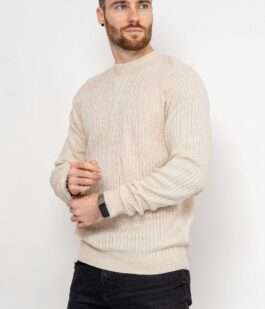 Свитер мужской, цвет светло-бежевый, 161R880