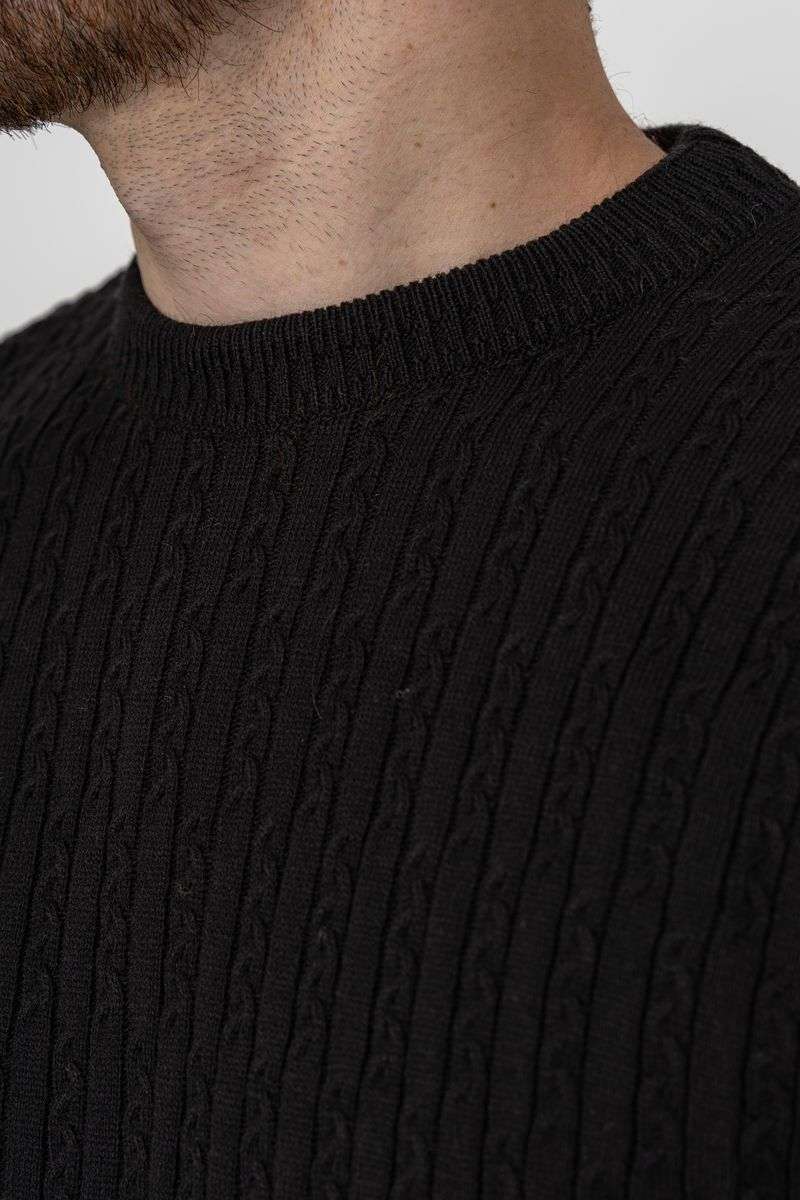 Свитер мужской, цвет черный, 161R880 — изображение 6