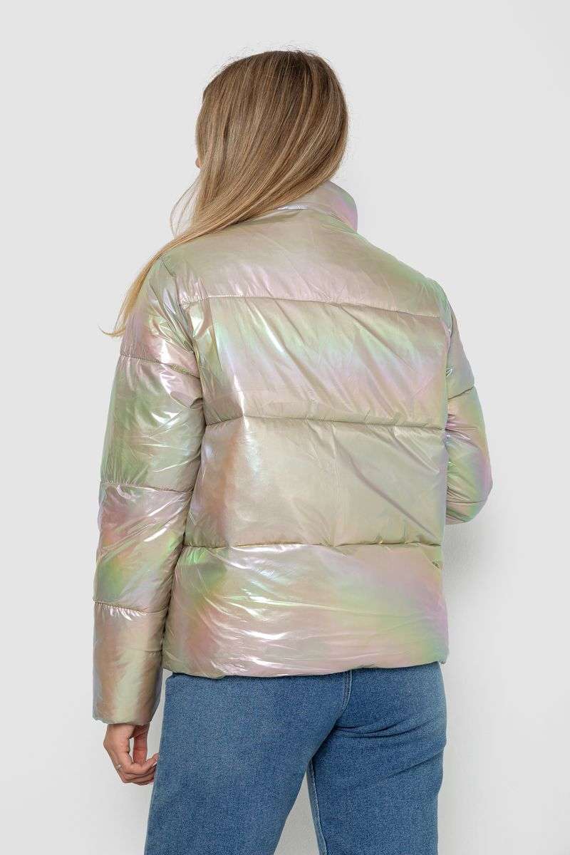 Куртка женская демисезонная плащевка, цвет бежевый, 243R2022-2 — изображение 4