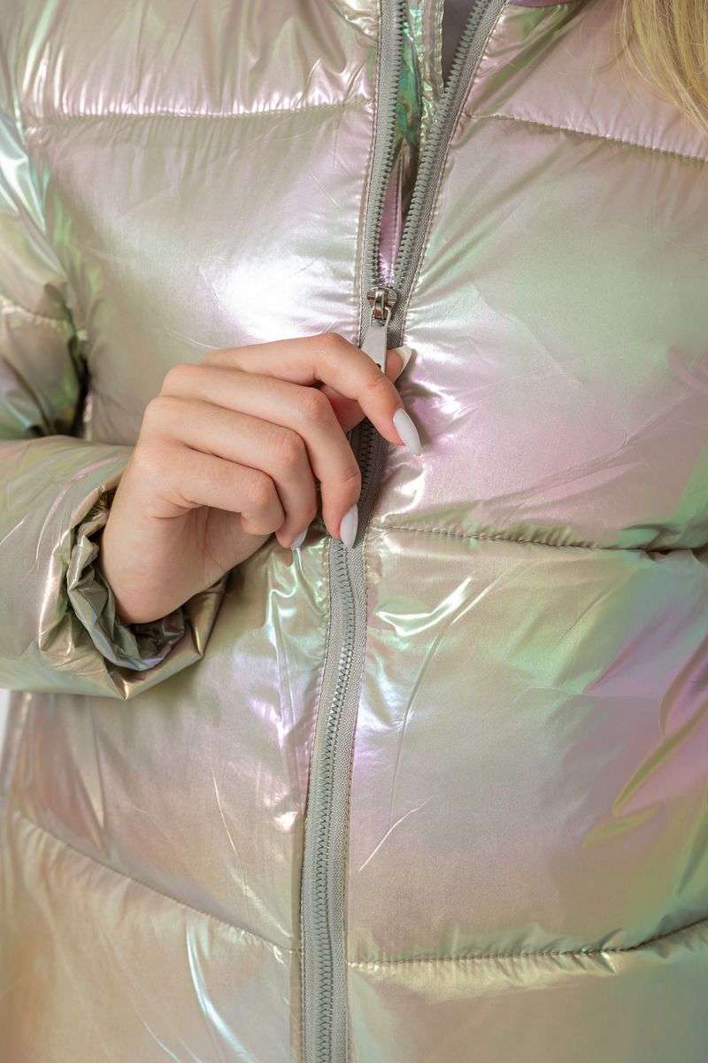 Куртка женская демисезонная плащевка, цвет бежевый, 243R2022-2 — изображение 5