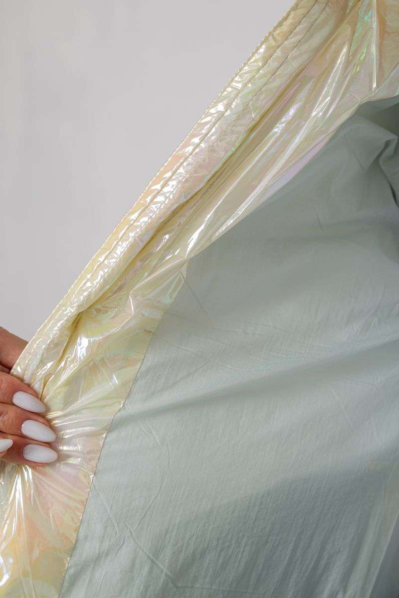 Куртка женская демисезонная плащевка, цвет молочный, 243R2022-2 — изображение 6