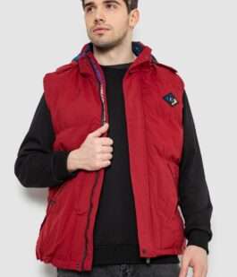 Жилетка мужская демисезонная, цвет бордовый, 244R99007