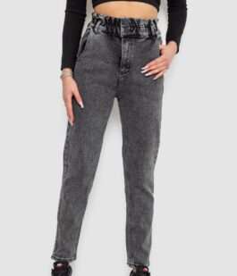 Джинсы женские МОМ, цвет темно-серый, 244R3295