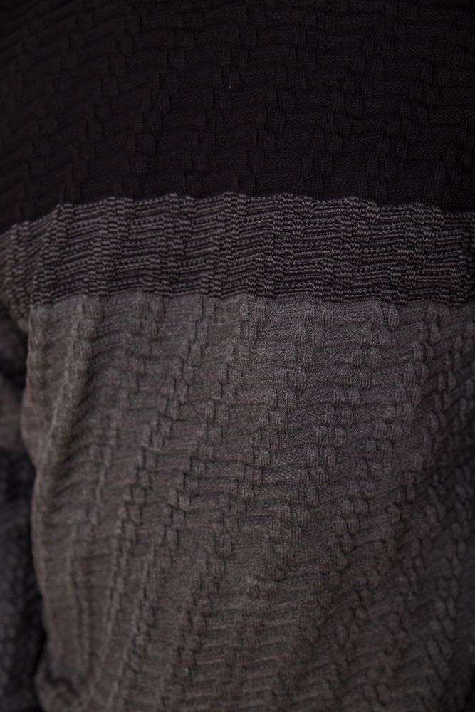 Свитер мужской, цвет черно-серый, 161R677 — изображение 5