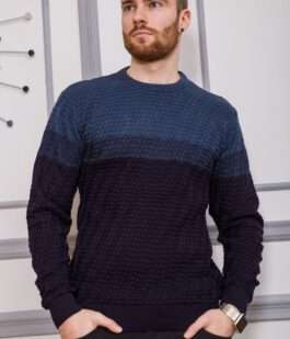 Свитер мужской, цвет джинс, 161R677