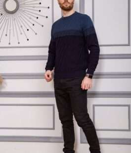 Свитер мужской, цвет джинс, 161R677