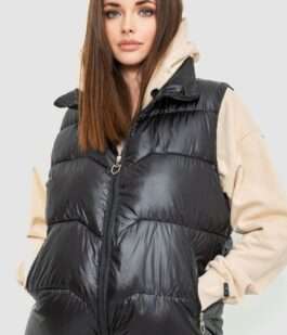 Жилет женский, цвет черный, 244R7011