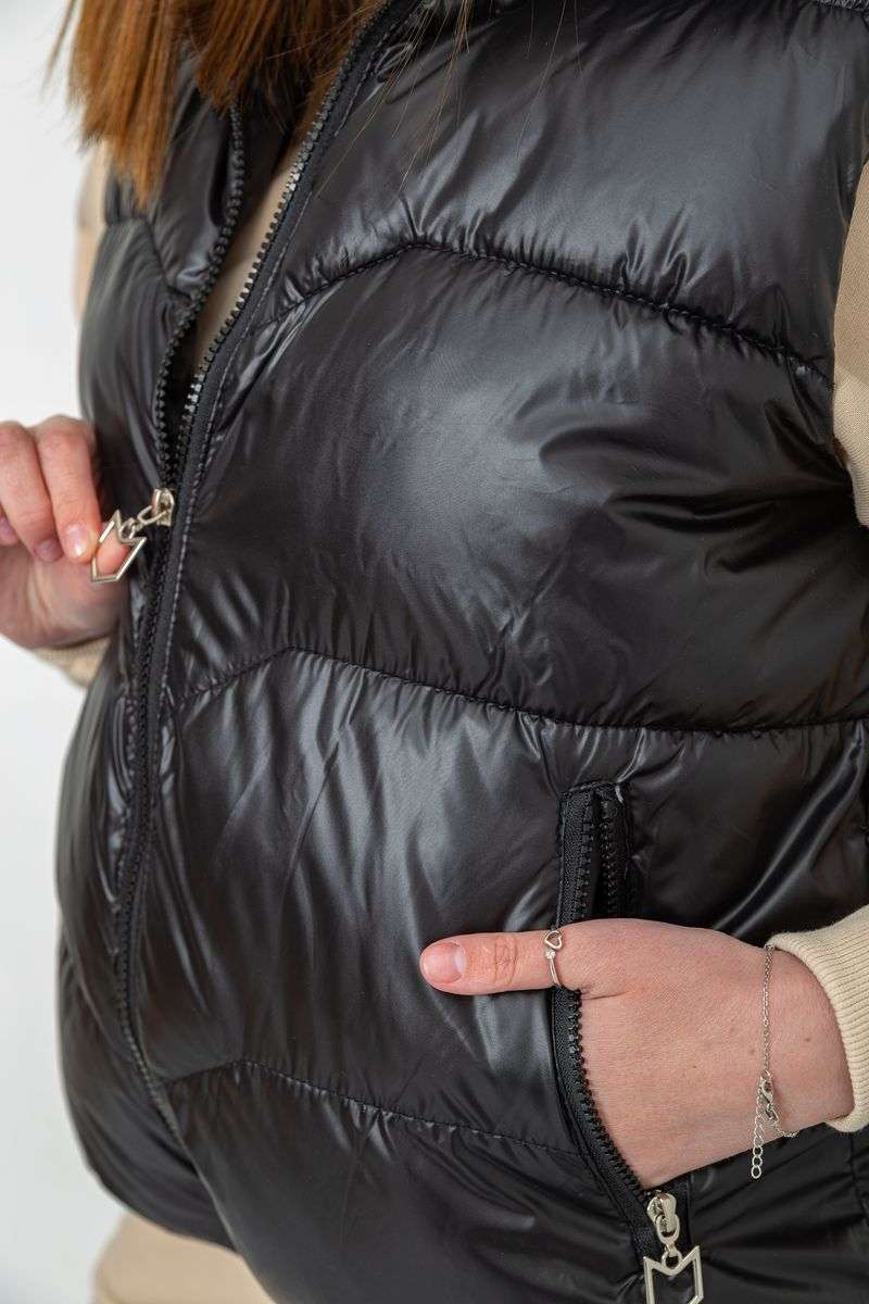 Жилет женский, цвет черный, 244R7011 — изображение 5