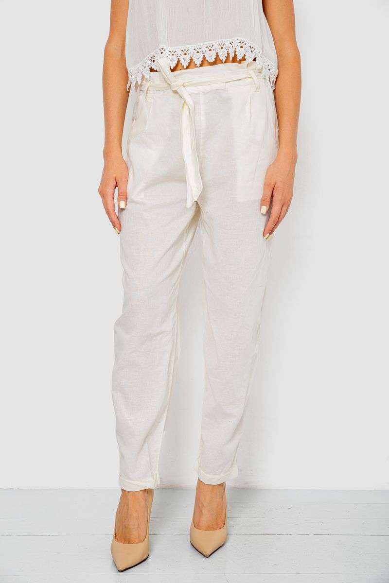 Брюки женские летние на манжете