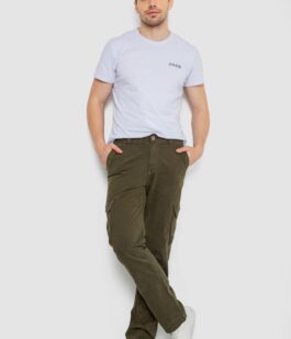 Штаны мужские с карманами, цвет хаки, 244R2078