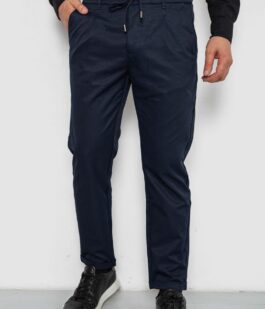 Брюки мужские классические однотонные, цвет синий, 157RU02-015