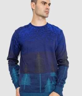 Свитер мужской повседневный, цвет электрик, 247R6138