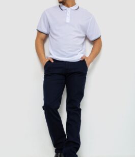 Брюки мужские стрейч, цвет темно-синий, 244RF803