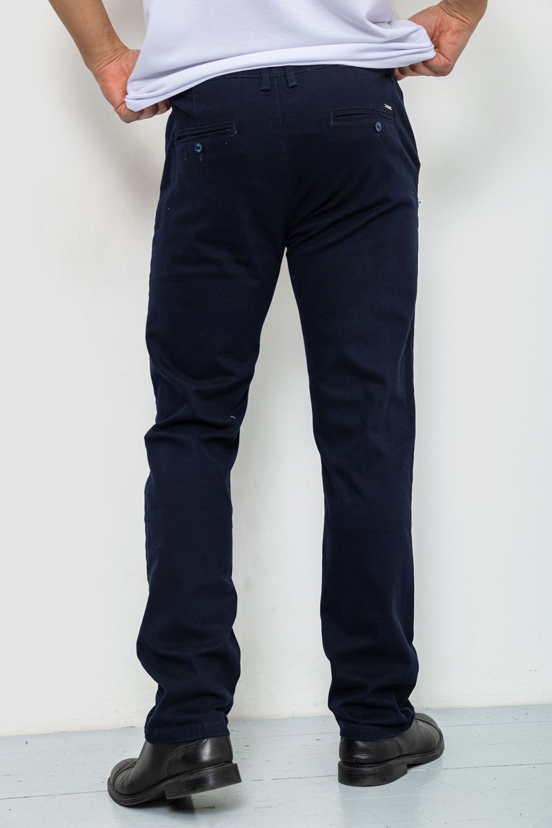 Брюки мужские стрейч, цвет темно-синий, 244RF803 — изображение 4