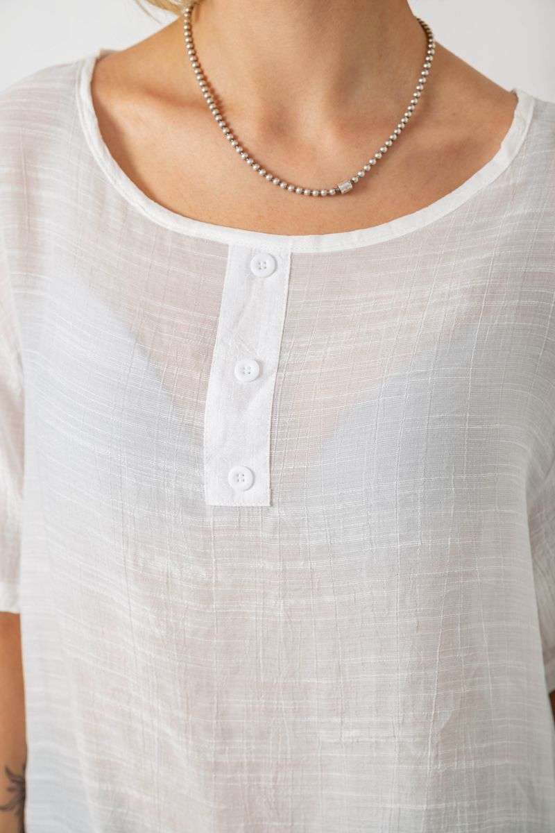 Блуза, цвет молочный, 244RM206 — изображение 5