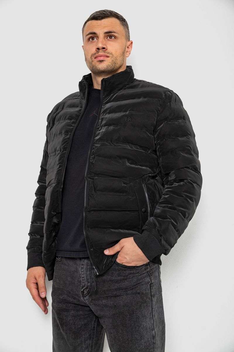 Куртка мужская демисезонная 214R835К, цвет Черный — изображение 3