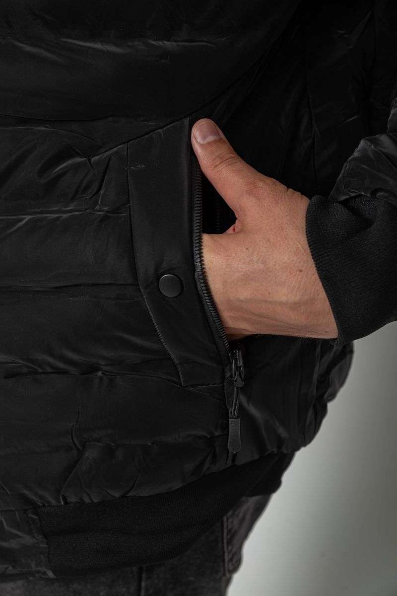 Куртка мужская демисезонная 214R835К, цвет Черный — изображение 7