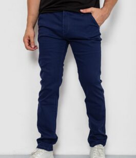 Брюки мужские классические стрейч, цвет синий, 244RF807