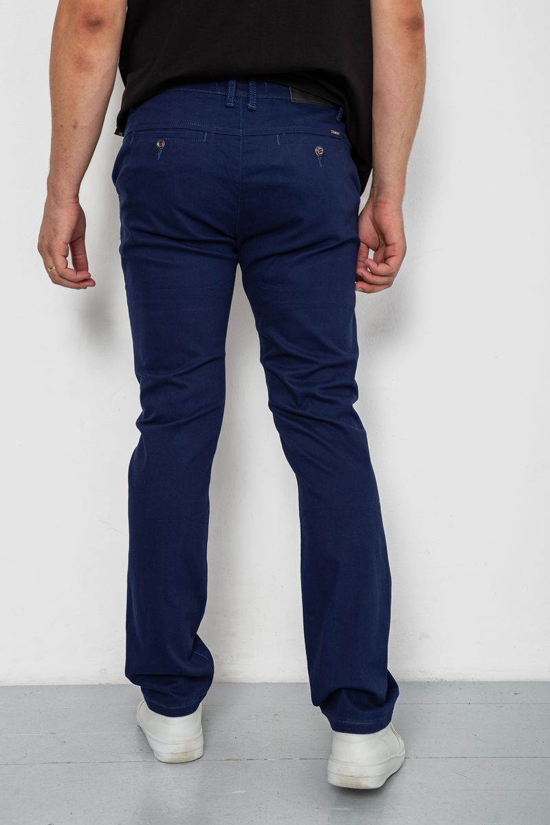 Брюки мужские классические стрейч, цвет синий, 244RF807 — изображение 4