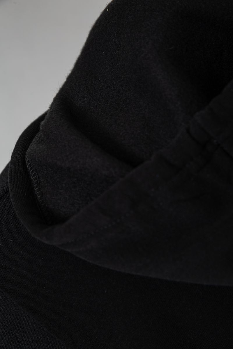 Худи мужской на флисе с капюшоном, цвет черный, 244R2196 — изображение 6