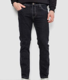 Джинсы мужские демисезонные, цвет черный, 243R8118