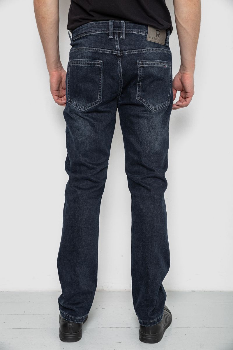 Джинсы мужские демисезонные, цвет темно-синий, 243R8136 — изображение 4
