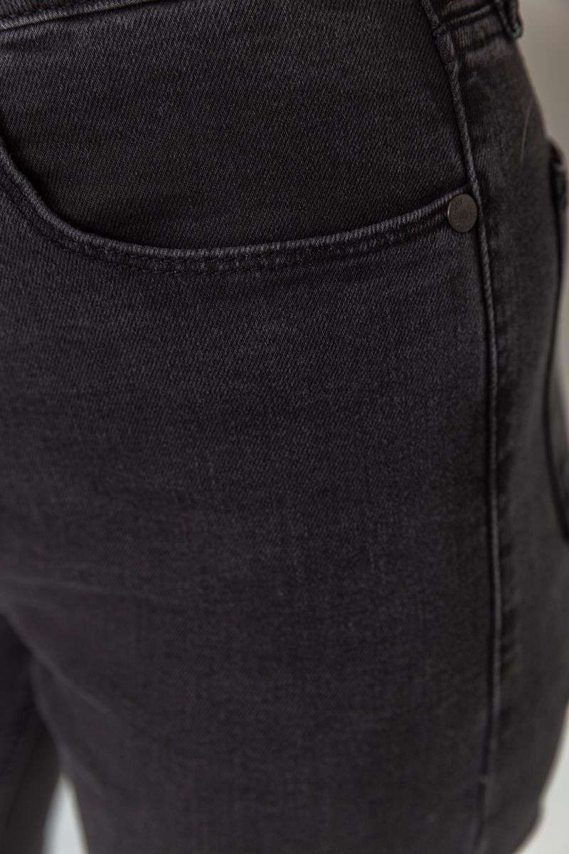 Джинсы женские стрейчевые, цвет темно-серый, 233R1810073 — изображение 5