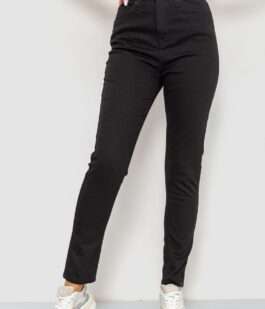 Джинсы женские стрейчевые, цвет черный, 233R1810073