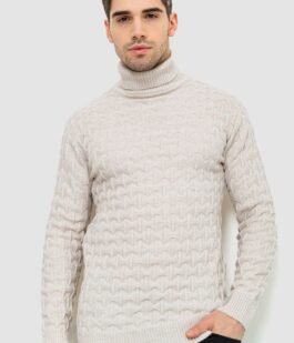 Гольф-свитер мужской, цвет светло-бежевый, 161R619