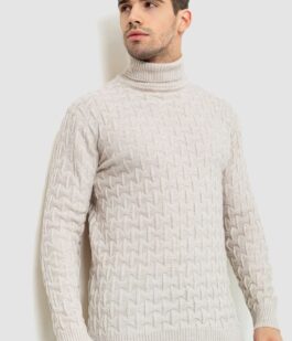 Гольф-свитер мужской, цвет светло-бежевый, 161R619