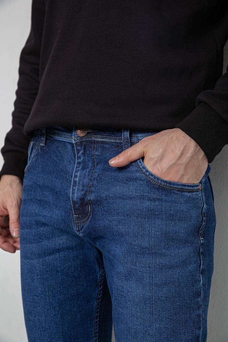 Джинсы мужские демисезонные, цвет синий, 243R8052 — изображение 5