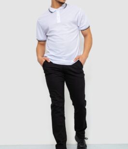 Брюки мужские стрейч, цвет черный, 244RF804