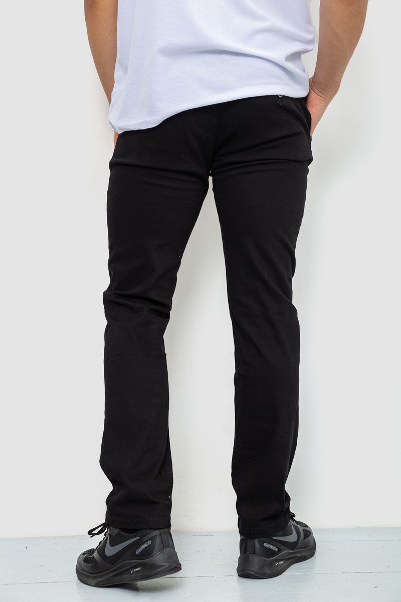 Брюки мужские стрейч, цвет черный, 244RF804 — изображение 4