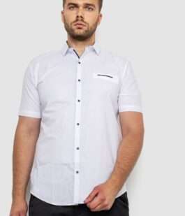 Рубашка мужская классическая, цвет белый, 214R7115