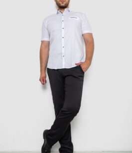 Рубашка мужская классическая, цвет белый, 214R7115