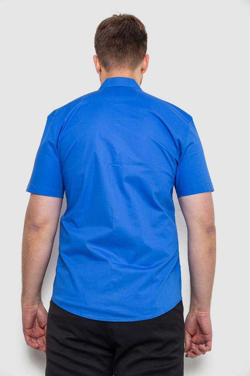 Рубашка мужская классическая, цвет электрик, 214R7115 — изображение 4