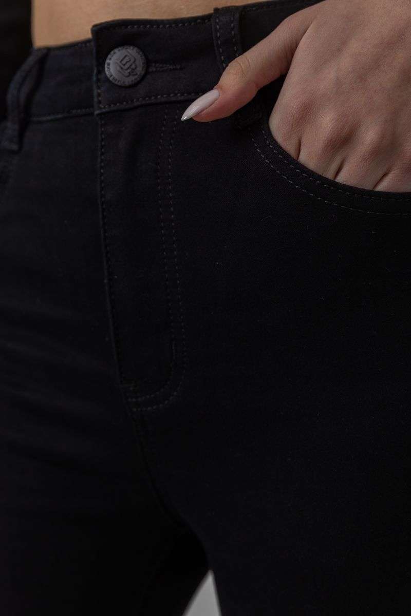 Джинсы женские стрейч, цвет черный, 214R1431 — изображение 5