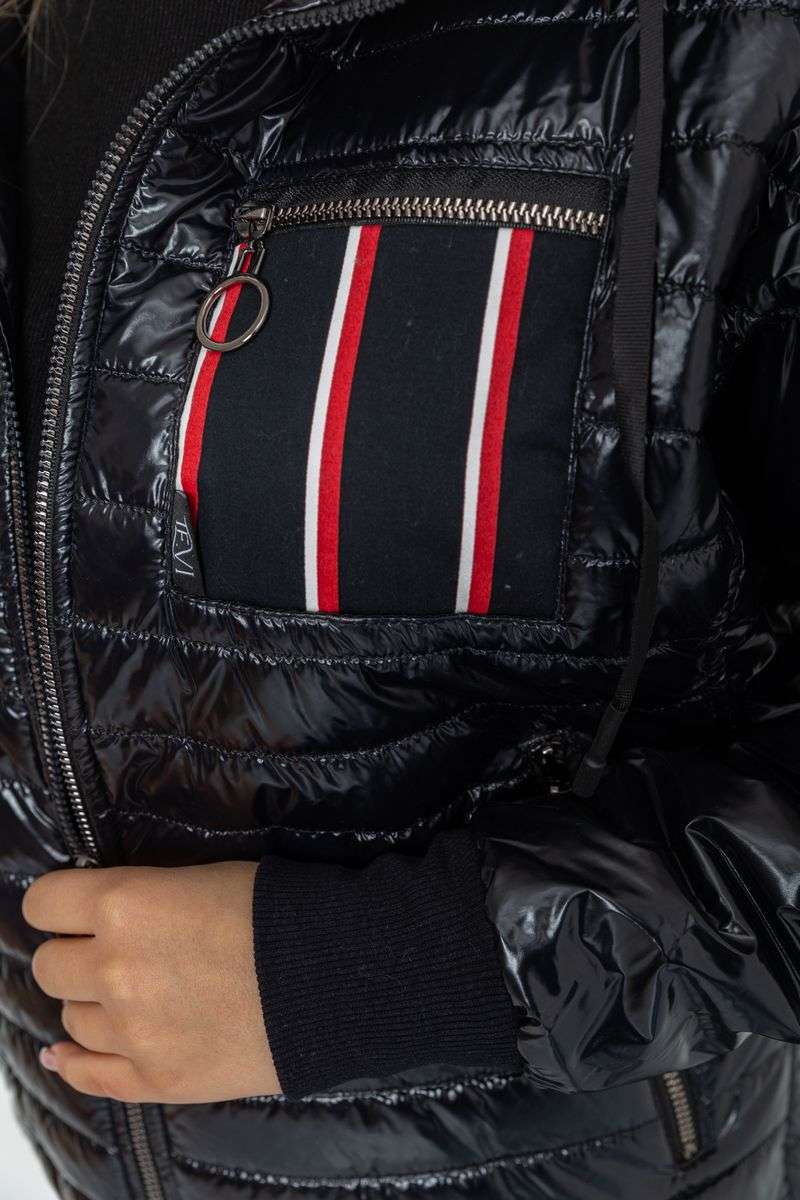 Куртка женская демисезонная, цвет черный, 102R5222 — изображение 6